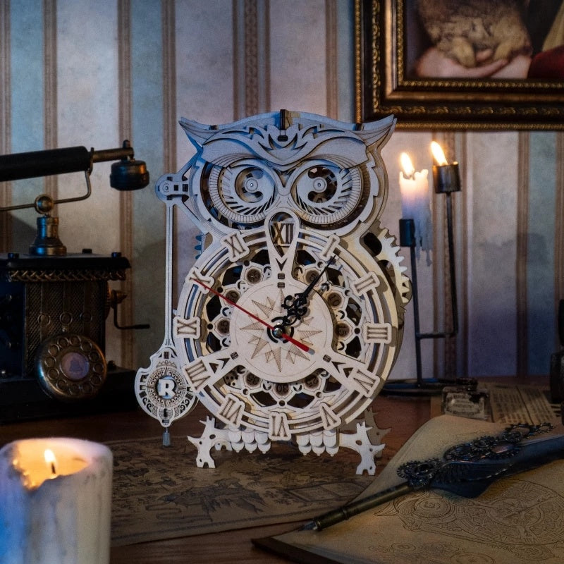 Zauberhafte Eulenuhr Puzzle