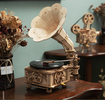 Grammophon Holzpuzzle Erlebnis