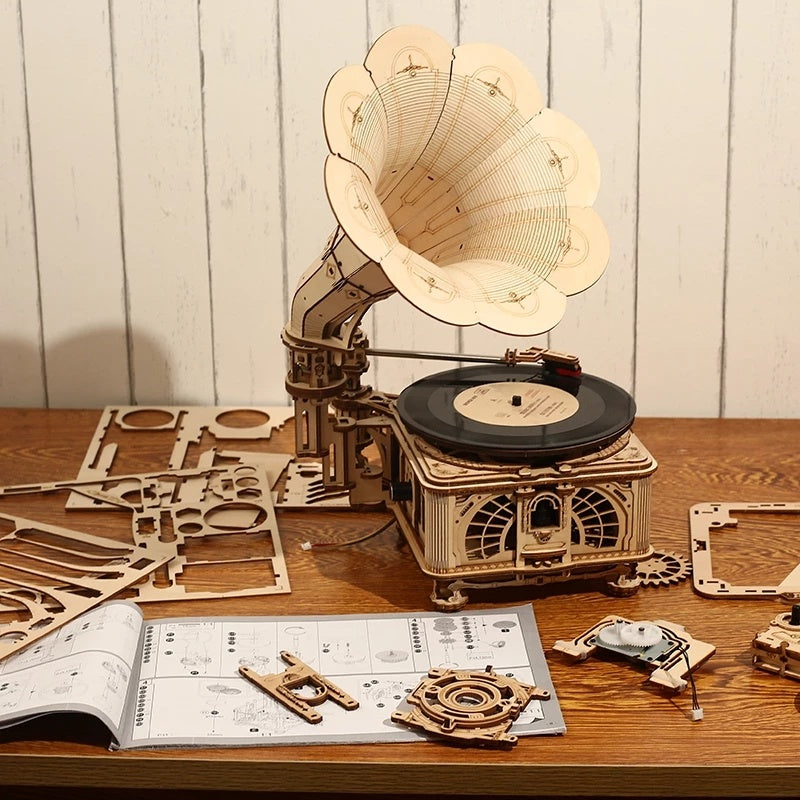Grammophon Holzpuzzle Erlebnis